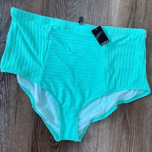 Torrid Mint Green Ribbed High-Waist Bikini Bottoms Swim/Resort Plus Size Size 4X